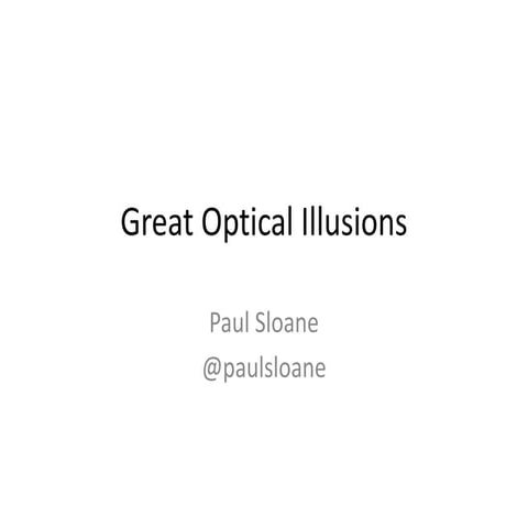 Great optical illusions