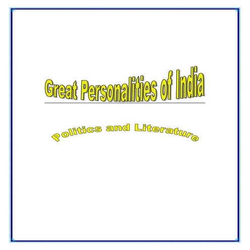 Great Personalities of India