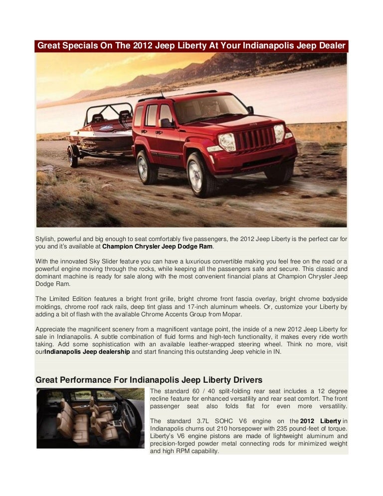 Jeep Dealership Indianapolis >> Great Specials On The 2012 Jeep Liberty At Your Indianapolis Jeep Dea Jeep Dealership Indianapolis >> Great Specials On The 2012 Jeep Liberty At Your Indianapolis Jeep Dea