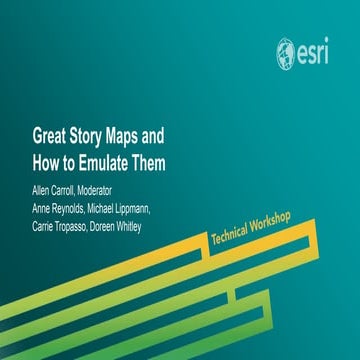 Great Story Maps - Blue Raster Esri User Conference 2014 Presentation