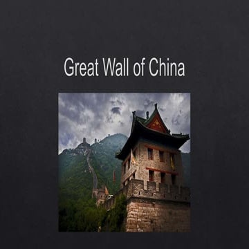 Great wall of china