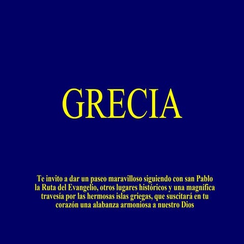 Grecia los viajes de San Pablo