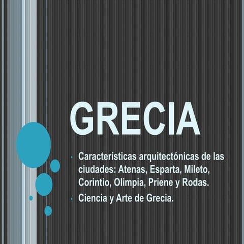 Grecia caracteristicas arquitectonicas de las ciudades