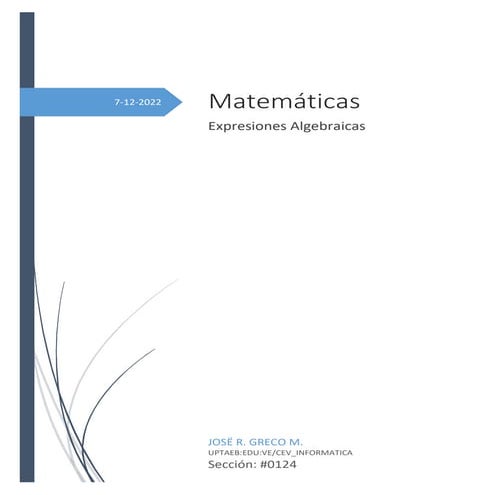 Ejercicios de expresiones algebraicas | DOCX