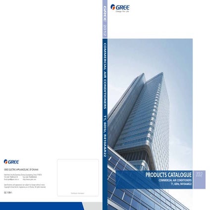 Gree   catalogo completo linha comercial 2012