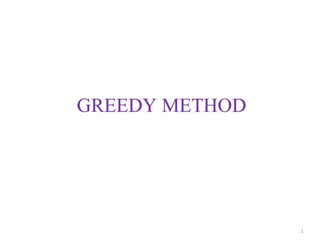 Greedymethod