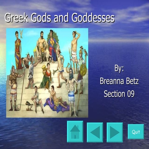 Greek Gods And Goddesses