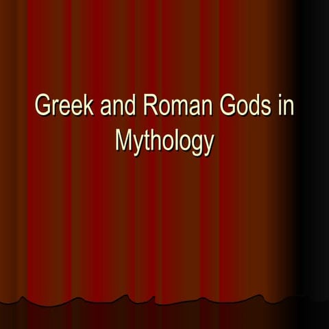 Greek and roman mythology pp #2