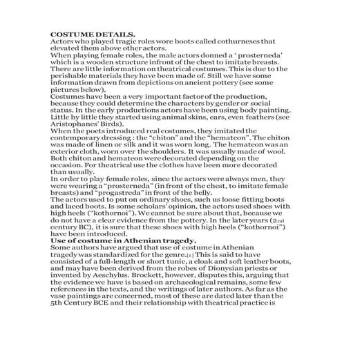 Greek costume details