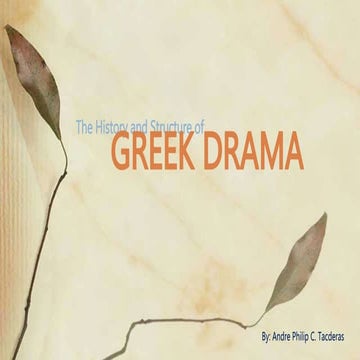 Greek Drama