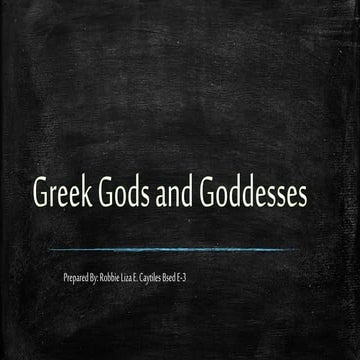 Greek Gods And Goddesses Powerpoint By Cassidy Composition