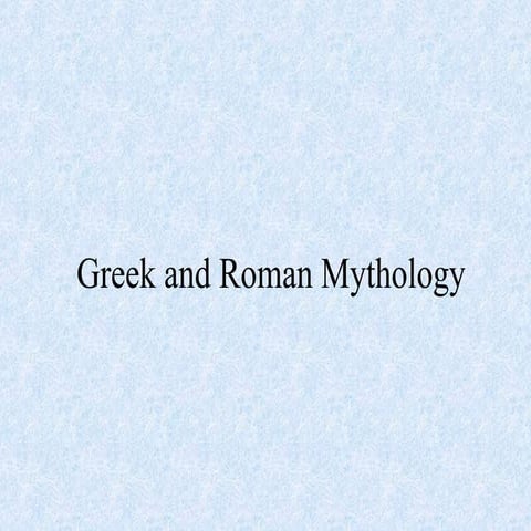 Greek mythology