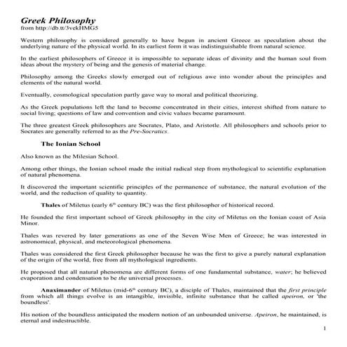 Greek Philosophy Doc