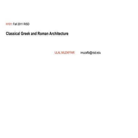 Greek&amp;roman architecture[1]