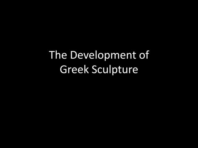 Greek sculpture