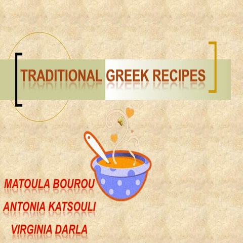 Greek traditional recipes