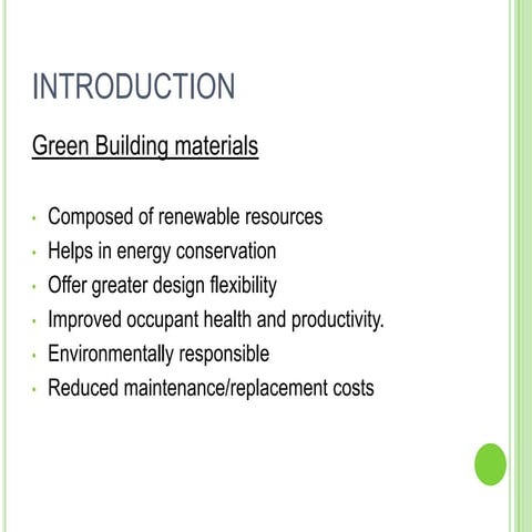 Green Building Materials