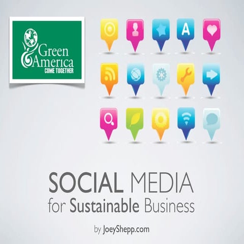 Social Media for Sustainable Business [Short Form] by @JoeyShepp