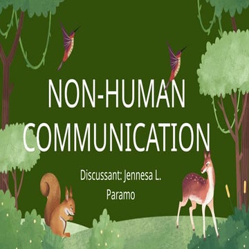 Non-human communication -Presentation.pptx