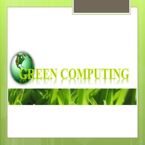 Green computing