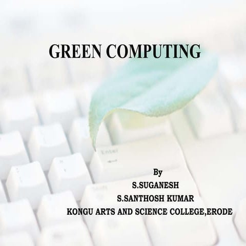 Green computing