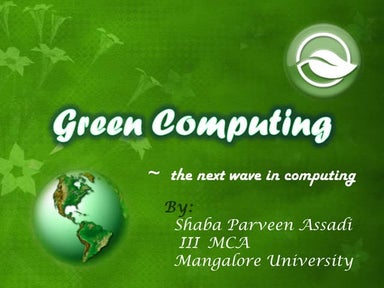 Green Computing