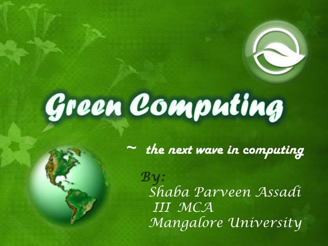 Green Computing
