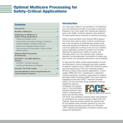  Procesamiento multinúcleo óptimo para aplicaciones críticas de seguridad