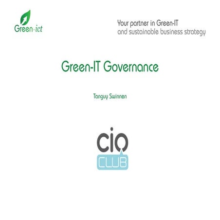 Green it governance cio-club