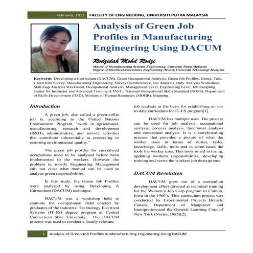 Green Technology Journal - 2010