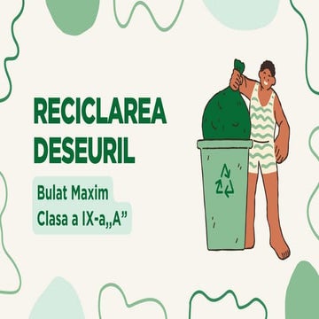 Reciclarea deseurilor in viața cotidiană | PDF