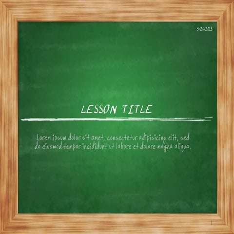 Blackboard PowerPoint Template