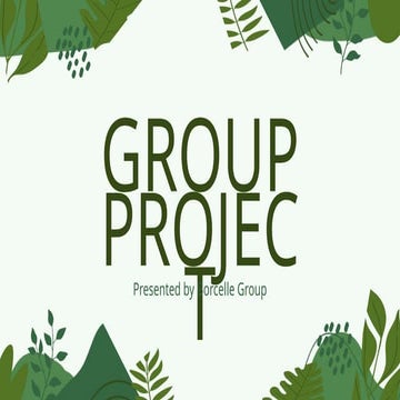 Green Abstract Leaves Illustration Group Project Presentation.pptx
