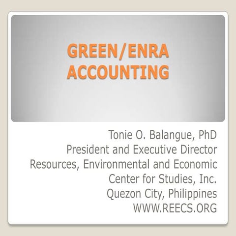 Green Accounting Final