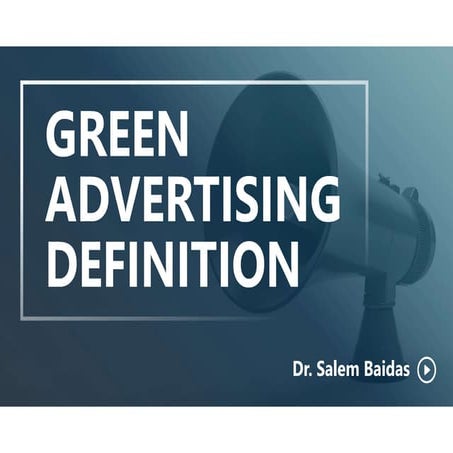 Green Advertising Definition   