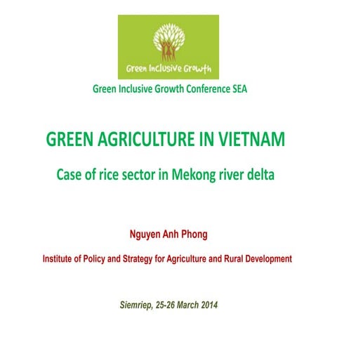 Green Agriculture in Vietnam