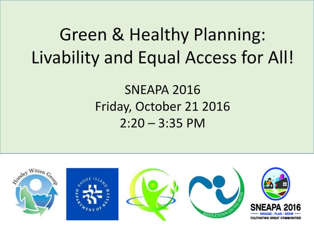 Green and healthy planning