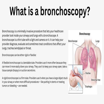 What is a bronchoscopy? test live videos