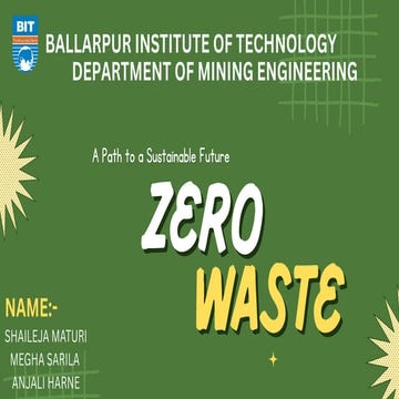 Green and Yellow Illustration Zero Waste Presentation.pptx
