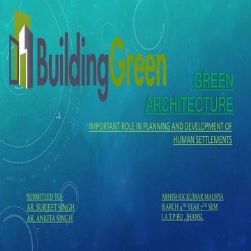 Green architecture