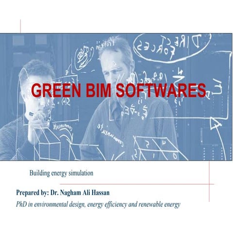 Green bim software - dr. Nagham Ali Hasan