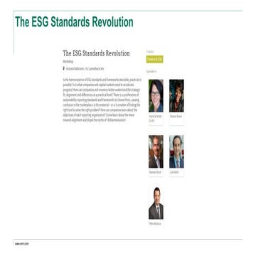 GreenBiz2020 - ESG Standards Revolution