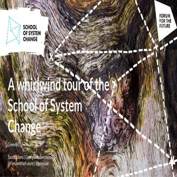 GreenBiz 19 Workshop Slides: The School of Systems Change