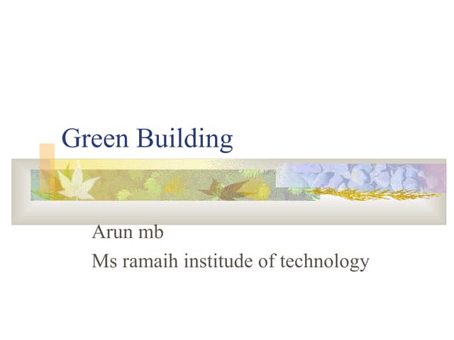 Green building