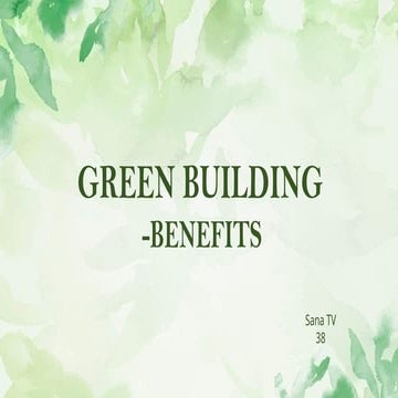 Photo inspiration: Visual Reference: Green Building Importance In Sustainability Benefits Pptx