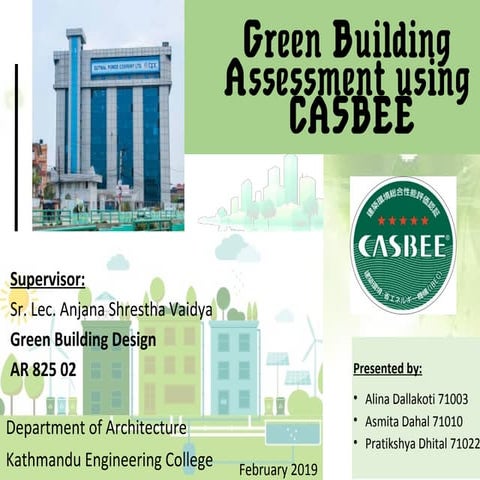 Green building assessment