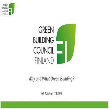 Green Building Business Opportunity Seminar 17.9.2015_kotilainen