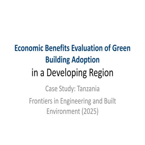 Evaluation of operation cost saving of green buildings | PDF