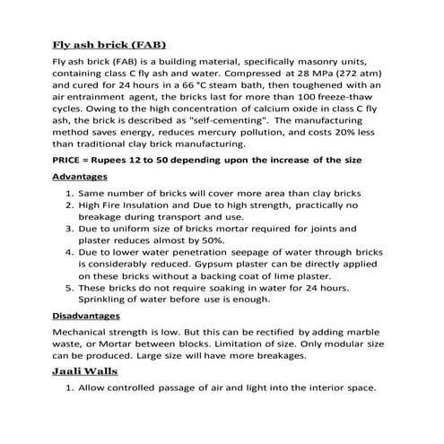 Green building(materials)