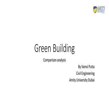 Green building rating systems comparision